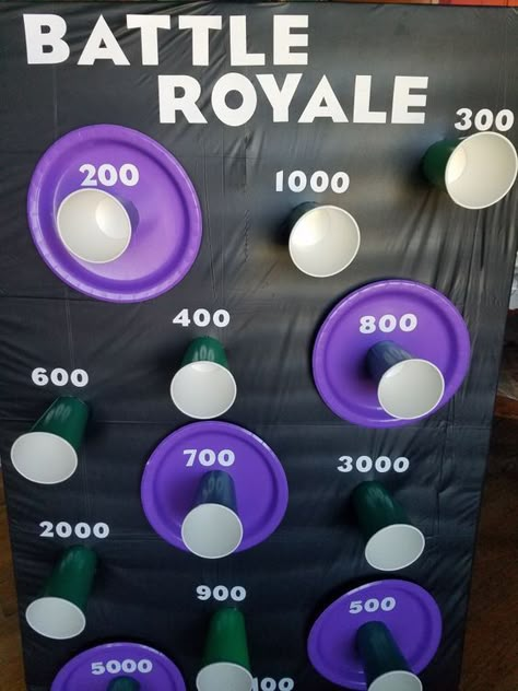 Battle Royale Party Game Fortnight Birthday, Fortnite Party Ideas, Fortnight Party, Boys Birthday Party Games, Fort Nite, Nerf Birthday Party, Fortnite Party, Video Games Birthday Party, Fortnite Birthday