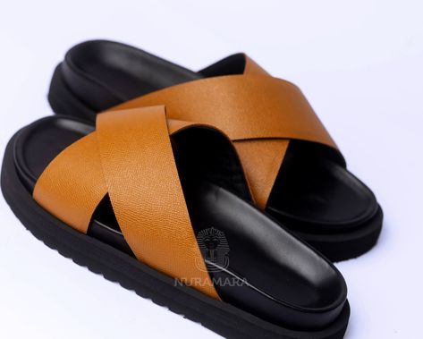 High soles contemporary slippers available in all size , cris cross mode Cross Slippers, Handmade Footwear, Leather Slippers For Men, Women Slippers Fashion, Best Friend Bracelets, Pretty Sandals, Men Slides, Cute Slippers, Fashion Slippers