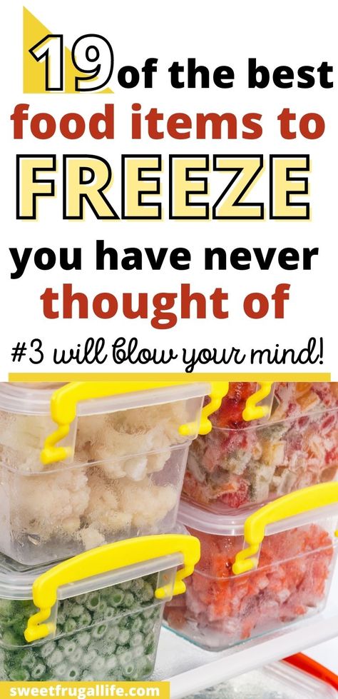 foods you can freeze that you haven't thought of yet Freezing Shredded Potatoes, Foods You Can Freeze For Later, Freeze Food Ideas, How To Freeze Half And Half, What Foods Can You Freeze, How To Freeze Sauce, How To Freeze Buttermilk, How To Freeze Diced Potatoes, Things You Can Freeze