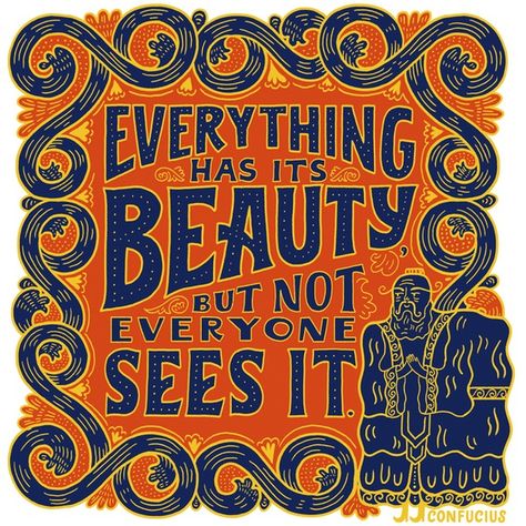 Mary Kate McDevitt // Everything has beauty, but not everyone sees it Mary Kate Mcdevitt, House Exhibition, Typography Design Quotes, Collaborative Art Projects, Shopify Business, Pulp Novels, Chalk Lettering, Hand Lettering Inspiration, Title Design