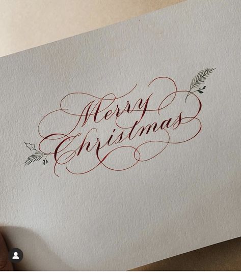 Calligraphy Christmas Cards, Holiday Calligraphy, Calligraphy Writing Styles, Calligraphy Letters Alphabet, Flourish Calligraphy, Merry Christmas Calligraphy, Christmas Calligraphy, Calligraphy Cards, Copperplate Calligraphy