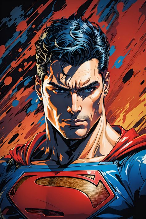 Superman Comic Art, Superman Artwork, Superman Wallpaper, Superman Man Of Steel, Superman Art, Superman Comic, Arte Dc Comics, Superhero Comics, Dc Comics Art