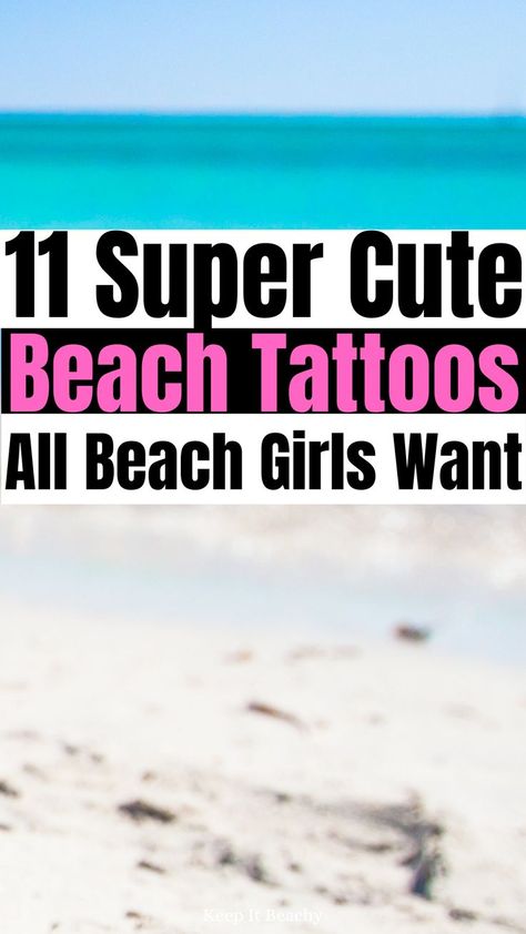 small beach tattoo ideas Take Me To The Beach Tattoo, Small Best Friend Tattoos Beach, Tiny Tattoos For Ocean Lovers, Beachy Best Friend Tattoos, Santa Cruz Tattoo Ideas, Vacation Matching Tattoos, Sea Turtle Wave Tattoo, Womens Beach Tattoo, Small Tattoos For Beach Lovers