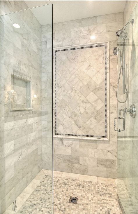 Color Plattes, Tiled Showers, Taupe Bathroom, Tuscan Bathroom, Ideas Baños, Small Bathroom Tiles, Bathroom Shower Design, Marble Showers, Shower Diy