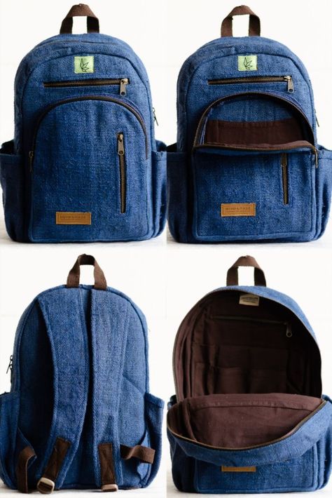 Jean Backpack Pattern, Sewing Backpack, Ergonomic Backpack, Diy Backpack Pattern, Tas Denim, Mochila Jeans, Hemp Backpack, Backpack Handmade, Sewing Tutorials Bags