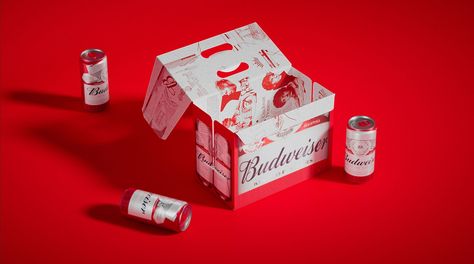 Budweiser Publishes A Music Magazine Inside Its Packaging | Dieline - Design, Branding & Packaging Inspiration Beer Pack, Beer Packaging Design, Latin American Music, Monster Box, Budweiser Beer, Music Magazine, Beer Brands, Beer Packaging, Dirty Martini