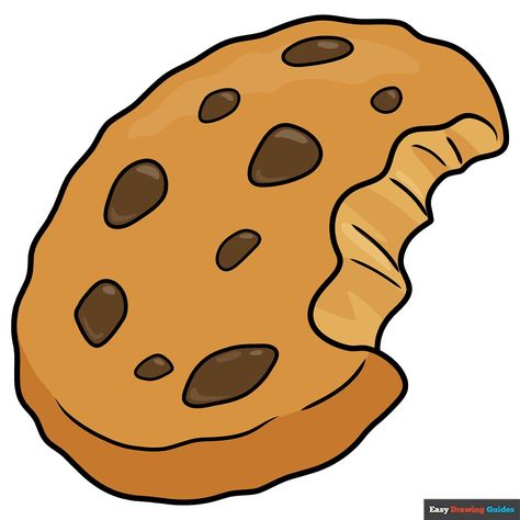 Learn to draw a Cartoon Cookie. This step-by-step tutorial makes it easy. Kids and beginners alike can now draw a great looking Cartoon Cookie. https://easydrawingguides.com/how-to-draw-a-cartoon-cookie/ Sweet Food Drawing, Cookie Drawing Easy, Cookie Art Drawing, Cute Cookie Drawing, Cartoon Food Drawings, Foodie Cartoon, Cookie Monster Drawing, Cookies Drawing, Food Drawing Easy