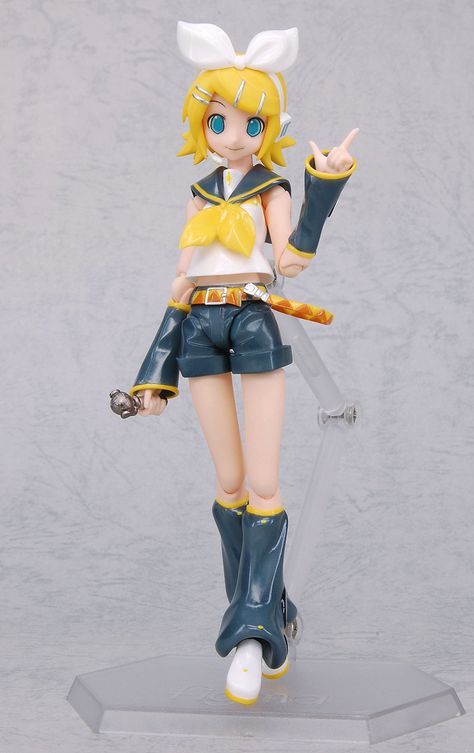 figma Rin Kagamine Rin Figure Vocaloid, Rin Kagamine Cosplay, Figma Figures, Rin Cosplay, Rin Kagamine, Kagamine Rin, Anime Figurines, Art Poses, Anime Figures