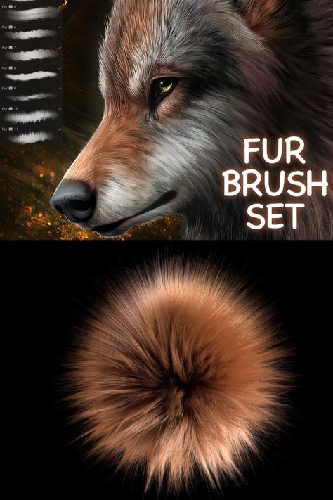 The Fur Procreate Brush Set offers 5 free brushes perfect for adding realistic and detailed fur to your illustrations. With these versatile brushes, you can create lifelike animal portraits or give a touch of texture to any character design. You can create realistic fur textures with ease. Download for free! Fur Brush Procreate, Procreate Fur Brushes Free, Fur Brush Procreate Free, How To Shade Fur, How To Render Fur, How To Paint Fur, Fur Texture Drawing, Fur Procreate, Procreate Animals