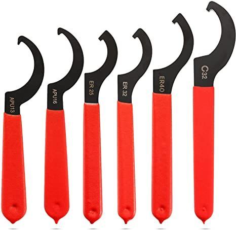 6 Pieces Spanner Wrench Set Adjustable Coilover Wrench Spanners Hook Wrenches Tools Coilover Wrench Steel Spanner for Suspension System and Shock Adjustments Wrench Tool, Wrench Set, Suspension Systems, Ergonomics Design, Practical Gifts, Color Of Life, Retail Packaging, Steel Material, Wrench