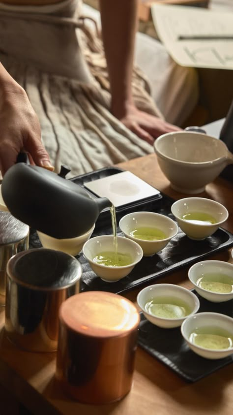 Teahouse Aesthetic, Luxury Tea Aesthetic, Tea Drinker Aesthetic, Japanese Apothecary, Modern Tea House, Japanese Tea Aesthetic, Tea Shop Aesthetic, Tea Meditation Aesthetic, Tea At Shiloh