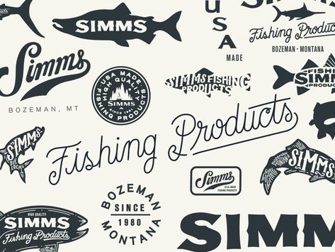 Simms Fishing Products typography lettering apparel patch badge tarpon trout fly fishing simms fishing Simms Fishing, Fishing Logo, Fly Fishing Flies Trout, Fish Logo, Company Branding, Trout Fishing, Fish Design, Fishing Tips, Fishing Trip