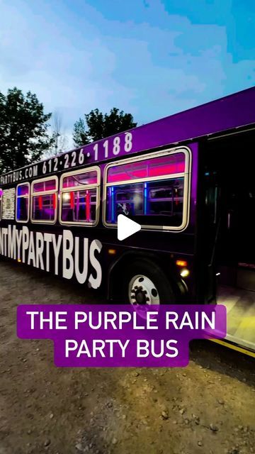 Rent My Party Bus on Instagram: "The Purple Rain Party is ready for the weekend! #purplerain #purplerain💜 #prince #partybus #rentmypartybus #rentmypartybus🚌" Diy Party Bus, Purple Rain Party, Bus Party, Rent Me, Party Bus, June 16, Purple Rain, The Purple, Diy Party