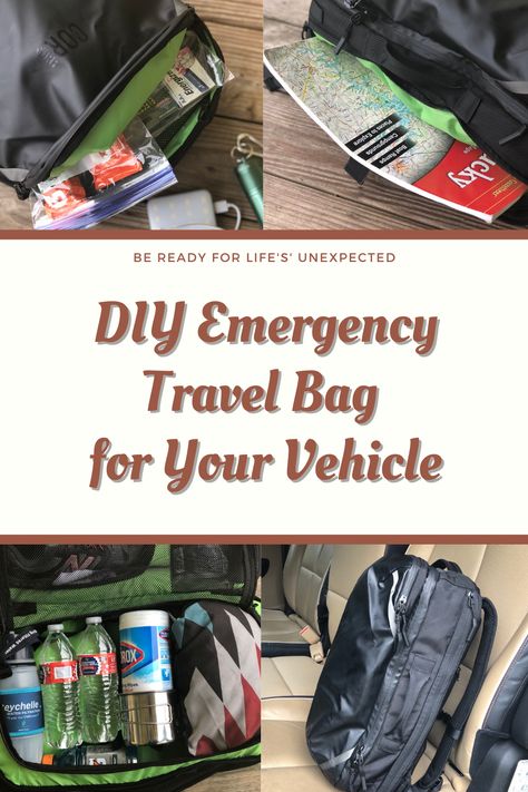 Emergency Go Bag For Car, Emergency Car Bag, Just In Case Bag, Emergency Supply List, Emergency Backpack, Emergency Preparedness Items, Emergency Go Bag, Survival Skills Emergency Preparedness, Car Emergency Kit