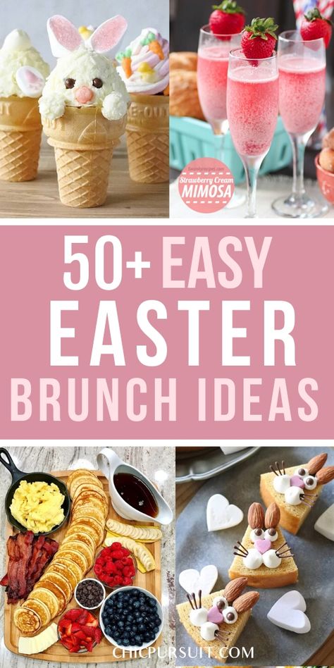 Brunch Ideas Easter, Simple Easter Brunch, Easy Easter Brunch Ideas, Brunch Buffet Ideas, Easter Recipes For Kids, Healthy Easter Brunch, Brunch Ideas For A Crowd, Easter Brunch Ideas, Easter Brunch Buffet