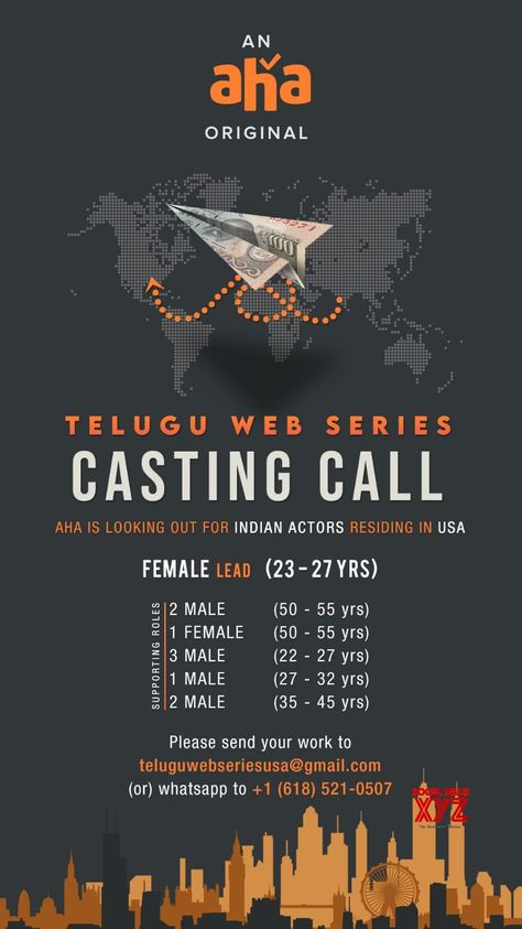 Casting Call From Aha For A Telugu Web Series    #Aha Casting Call Poster Design, Casting Call Poster, House Of Night, Casting Calls, Casting Call, Web Series, Sports News, No 1, Tv Series