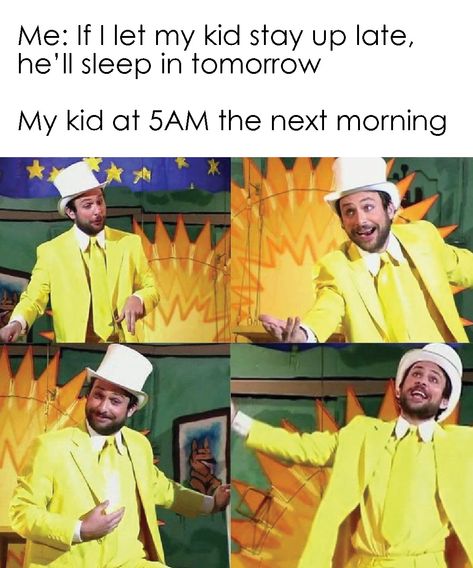 Funny parenting memes Toddler Edition - Year of the Dad Sleep Late, Why Read, It's Always Sunny In Philadelphia, Staying Up Late, Christian Devotions, Parenting Memes, Fresh Memes, Christian Memes, Dad Life