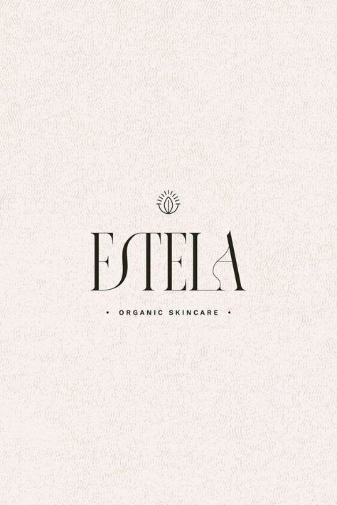 Logo Design for Estela Skin Logo, Skincare Logo, Spa Branding, Organic Skin Care Brands, Skincare Branding, Logo Desing, Elegant Logo Design, Cosmetic Logo, Beautiful Logos Design