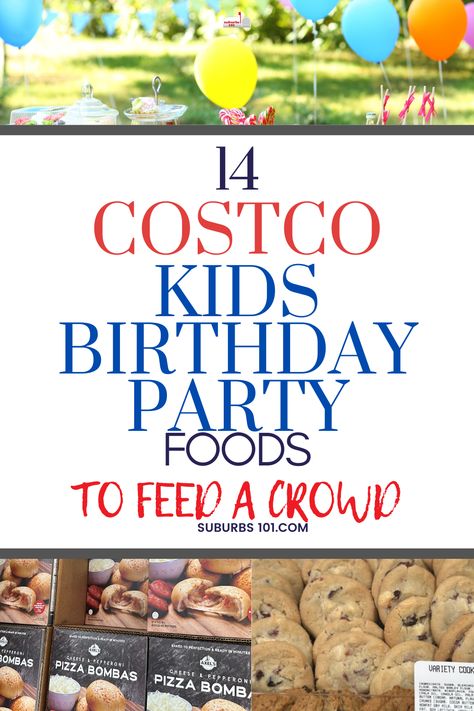 Are you looking for easy kids' birthday party food ideas to feed a crowd? Whenever I throw a kids' birthday party, I always head to Costco for easy birthday party food, party snacks, party drinks, Costco birthday cakes and party platters. Costco is an affordable place to buy birthday party foods. Whether you're planning an outdoor kids' birthday party or a kids' birthday party lunch, you will find it at Costco. Bulk Food For Parties, Easy Foods For Birthday Parties, Meal Ideas For Birthday Party, Outside Birthday Party Food Ideas, Easiest Birthday Party Food, Birthday Party Food For Kids Lunch, Simple Foods For Party, Party Food At The Park, Easy Food Ideas For Birthday Parties