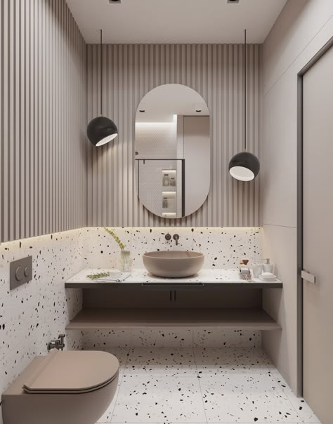 APARTMENT DESIGN AND VIZUALIZATION | Behance Washroom Design, Toilet Room, Toilet Design, Bathroom Inspiration Decor, Minimalist Bathroom, Marble Bathroom, Bathroom Inspo, Bath Room, Bathroom Designs