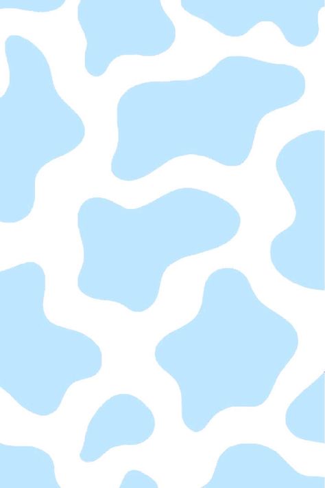 Blue Astetic Photos Wallpaper, Aesthetic Cow Wallpaper, Insta Wallpaper, Aesthetic Cow, Cow Wallpaper, Iphone Wallpaper Preppy, Baby Blue Wallpaper, Printable Wall Collage, Cow Print Wallpaper