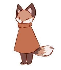 Fox Dnd Character, Cute Fox Art Kawaii, Crow Core Outfit, Fox And Crow, Open Species, Fox Therian, Fantasy Inspo, Dnd Ideas, Animal Drawing