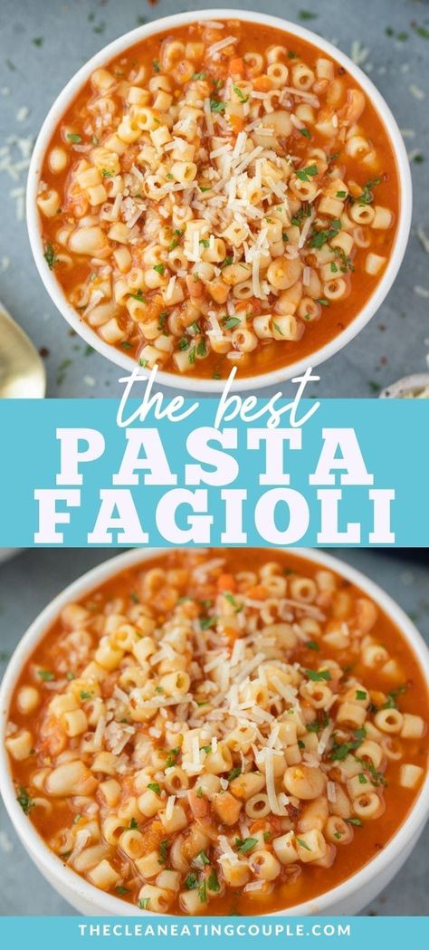 Pasta Fagioli Soup Recipe, Pasta Fagioli Recipe, Pasta Fagioli Soup, Fagioli Soup, Pasta Fagioli, Best Pasta, Pasta E Fagioli, Videos Cooking, Easy Soups