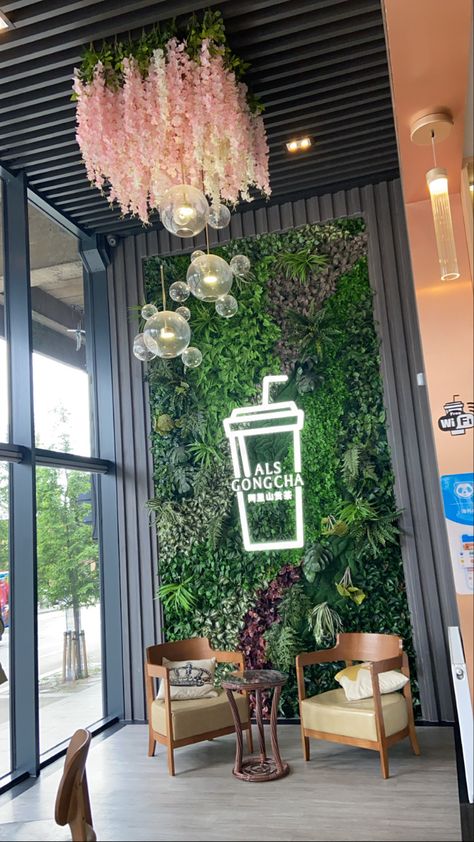 Juice Bar Design, Small Restaurant Design, Bakery Design Interior, Selfie Wall, Coffee Shop Interior Design, Decoration Restaurant, Cafe Shop Design, Coffee Shops Interior, Bakery Design