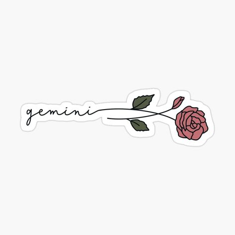 Flower Of May, Gemini Szn, July Birth Flower, Rose Sticker, Photo Cutout, Gemini Tattoo, Gemini Season, Gemini Sign, Gemini Woman