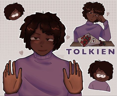 Tolkien X Clyde Fanart, South Park Tolkien Fanart, Tolkien Black Fanart South Park, Token Black Fanart, Tolkien Black Fanart, Tolkien Black South Park, Black Guy Drawing, Tolkien South Park, Southpark Characters