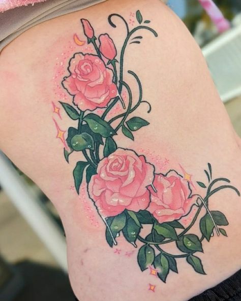 Border Tattoo, Vampire Tattoo, Pink Tattoo, Kawaii Tattoo, Tattoo Apprentice, Tattoo Portfolio, Badass Tattoos, Tattoo Illustration, Makeup Tattoos