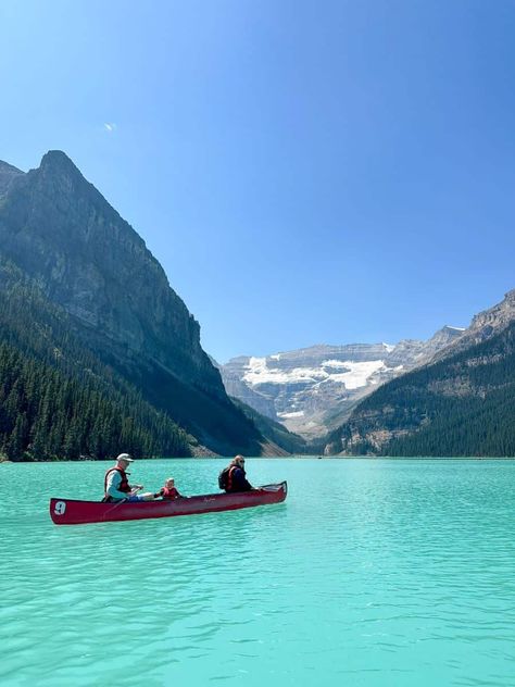 A Super Detailed Banff Itinerary with Kids Banff Itinerary, Quarry Lake, Fairmont Chateau Lake Louise, Fairmont Banff, Chateau Lake Louise, Montana Travel, Summer Camp Activities, Johnston Canyon, Vacation Itinerary