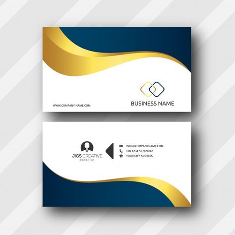 "blue and gold business card tamplate" P... | Premium Vector #Freepik #vector #logo #business-card #business #gold Royal Blue Business Card, Blue And Gold Business Cards, Blue Logo Design, Employees Card, Magazine Cover Template, Business Brochure Design, Blue Business Card, Gold Business Card, Floral Wedding Invitation Card