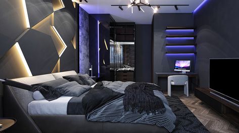 Boys Luxury Bedroom, Rich Teen Bedroom, Luxury Boys Bedroom, Teen Boy Bedroom Furniture, Boys Bedroom Modern, Futuristic Bedroom, Bedroom Ideas Luxury, Teen Boy Room, Master Decor