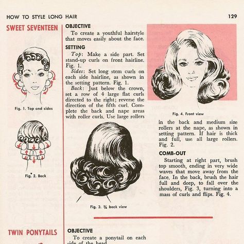 Vintage Hairstyles Tutorial, Vintage Curls, 60s Hair, Hairstyles Straight, Hollywood Hair, Hair Patterns, Hair Prom, Prom Hairstyles For Long Hair, Hair Icon