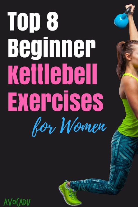 Dust off those kettlebells in the gym and learn how to make do these simple, beginner kettlebell exercises for women! #workout #loseweight #avocadu via @avocadulife Kettlebell Exercises For Beginners, Kettlebell Exercises For Women, Kettlebell Workout Beginner, Best Kettlebell Exercises, Beginner Pilates, Kettlebell Cardio, Exercises For Beginners, Kettlebell Workouts, Kettlebell Exercises