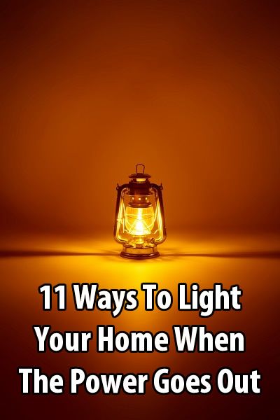 During a power outage, most people use flashlights and candles, but there are other options. Here are 11 ways to light your home when the power goes out. Power Outage Tips, Survival Ideas, Emergency Prepardness, Doomsday Prepping, Emergency Preparedness Kit, Power Out, Emergency Preparation, Urban Survival, Survival Techniques