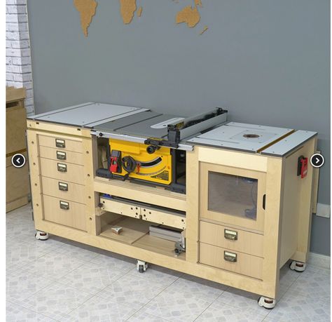 Homemade Router Table, Router Saw, Router Table Plans, Router Table Fence, Diy Router Table, Table Saw Station, Table Saw Workbench, Diy Router, Mobile Workbench