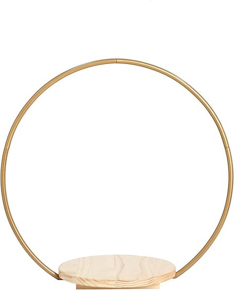 Amazon.com | BalsaCircle Gold 20-inch Geometric Round Wood with Metal Arch Cake Display Stand Wedding Party Events Reception Decorations Supplies: Cake Stands Arch Cake, Cake Display Stand, Cupcake Display Stand, Geometric Cake, Cake Stand Display, Cupcake Display, Metal Arch, Wedding Cake Stands, Cake Display