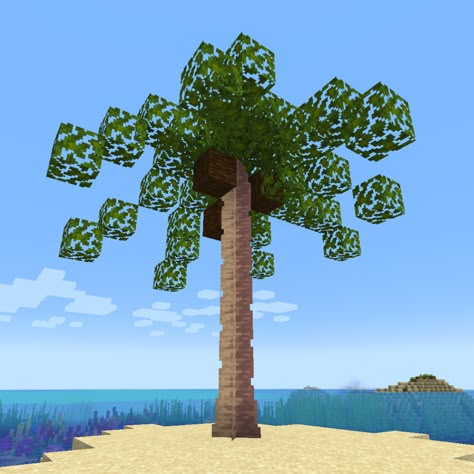 Make Palm Trees, Minecraft Tree, Minecraft Garden, Minecraft Blocks, Minecraft Cottage, Cool Minecraft Creations, Minecraft Plans, Minecraft Tips, Minecraft Inspo