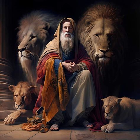 Daniel In The Bible, Bible Character Study, Daniel And The Lions, Jesus Videos, Bible Illustrations, Bible Characters, Christian Artwork, Christian Pictures, Character Study