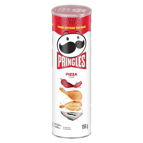 Pringles Croustilles, saveur de pizza, 156 g Pringles Pizza, Pringle Flavors, Pringles Chips, Cold Pizza, Character Theme Party, Pizza Chips, Bbq Potatoes, Pringles Original, Make People Happy