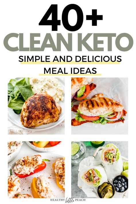 Keto Meal Ideas, Dairy Free Keto Recipes, Clean Keto, Keto Lunch Ideas, Diner Recept, Low Carb Diets, Free Keto Recipes, Keto Recipes Dinner, Low Carb Keto Recipes