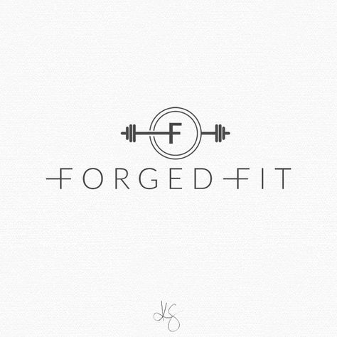 For purchase | Fitness logo design by: Kelcie Saunders | http://etsy.me/2aJcxC2 | Get your logo from techhelp.ca Logos Gym, Logo Fitness, Fitness Branding, Background Grey, Sport Logos, Inspiration Logo Design, Handwritten Logo, Gym Logo, Logos Ideas