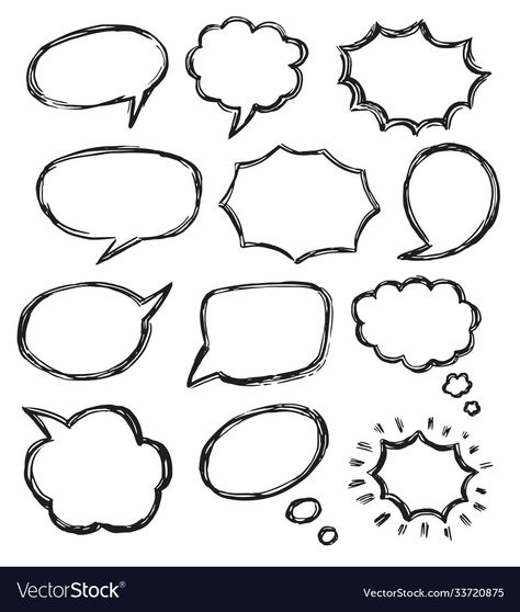 Talking Bubble Design, Talking To Someone Drawing, Thinking Bubble Drawing, Talk Drawing, Bubble Sketch, Talk Aesthetic, Talking Illustration, Talking Drawing, Visual Facilitation