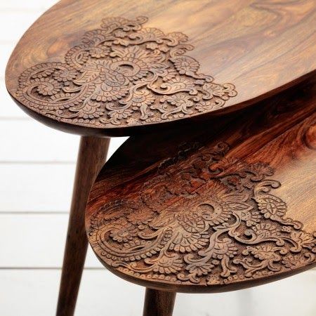 Carved Table, Cnc Furniture, Carved Furniture, Cnc Wood, Furniture Details, Furniture Inspiration, Wooden Art, Unique Furniture, Wood Design