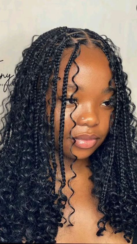 Wedding Braid Hairstyles For Black Women, Short Braided Hairstyles For Black Women, Boho Braids Hairstyles, Latest Hairstyles For Ladies, Hairstyles Dress, Boho Braided Hairstyles, Hairstyles For Ladies, Short Box Braids Hairstyles, Goddess Braids Hairstyles