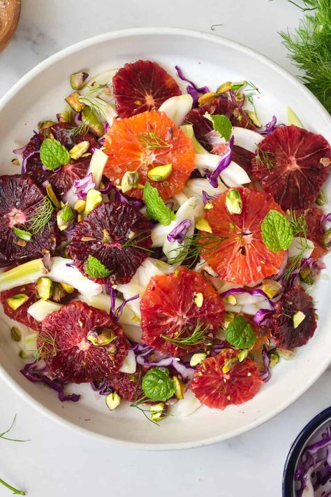 This blood orange and fennel salad is a delicious way to take advantage of citrus season. It’s simple, refreshing and really just brightens up a winter day! Typically in the colder months, raw salads are the last thing I think of for a side dish. However, this blood orange and […] Raw Salads, Fennel And Orange Salad, Citrus Salad, Dish Ideas, Fennel Salad, Orange Salad, Winter Vegetables, Winter Salad, Healthy Digestive System