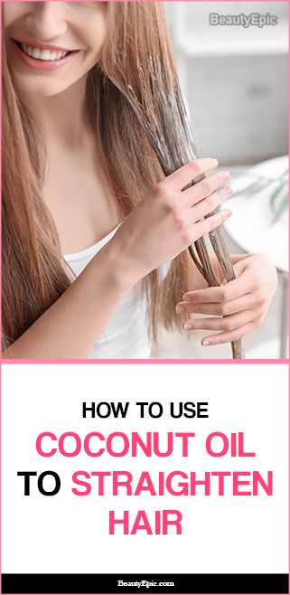 How to Straighten Hair with Coconut oil Coconut Oil Shampoo, Straightening Curly Hair, Style My Hair, Straightening Hair, Apply Coconut Oil, Straighten Hair, Hair Dryness, Coconut Oil Hair Mask, Best Hair Care Products