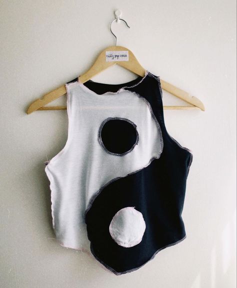 Black, Tank Tops, You Rock, Yin Yang, You Think, Knitwear, Black And White, Women's Top, White